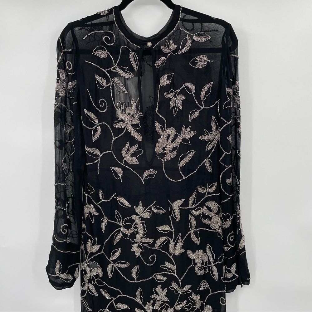 NEW! Zara Limited Edition Black Beaded Dress - Picture 10 of 15